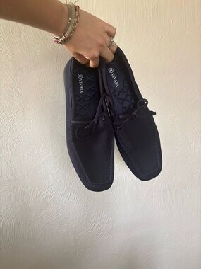 VIVAIA Navy Square Toe Casual Loafers Women’s Size 43
